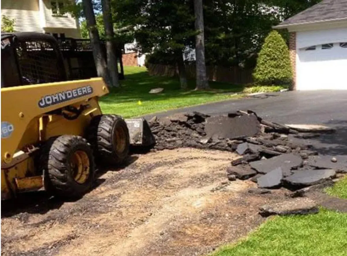 asphalt driveway remove and replace 1