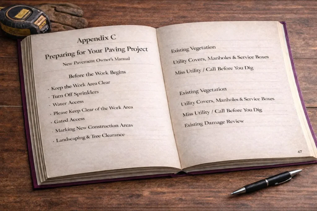 preparing for your paving project